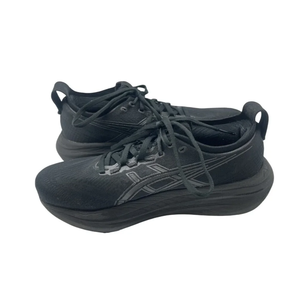 ASICS Gel-Nimbus 27 Womens Running Shoes Black Black 1012B753 Size 8.5
